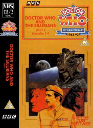 Michael's audio cassette cover for Doctor Who and the Silurians - Tape 1, art by Alister Pearson