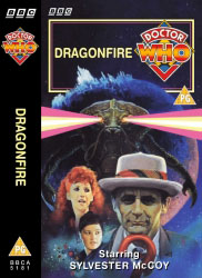 Michael's audio cassette cover for Dragonfire, art by Bruno Elettori