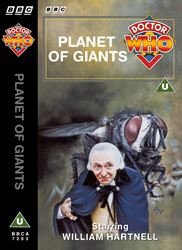 Michael's audio cassette cover for Planet of Giants, art by Alister Pearson