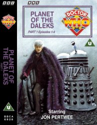 Michael's audio cassette cover for Planet of the Daleks - Tape 1, art by Alister Pearson