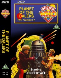 Michael's audio cassette cover for Planet of the Daleks - Tape 1, art by Chris Achilleos
