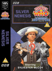 Michael's audio cassette cover for Silver Nemesis, art by Alister Pearson