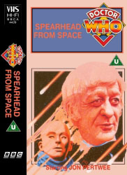 Michael's audio cassette cover for Spearhead From Space, art by Alister Pearson