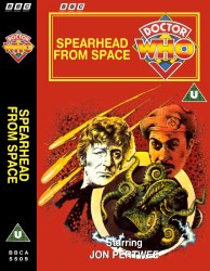 Michael's audio cassette cover for Spearhead From Space, art by Chris Achilleos 