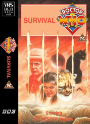 Michael's audio cassette cover for Survival, art by Alister Pearson