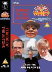 Michael's audio cassette cover for Terror of the Autons, art by Alister Pearson