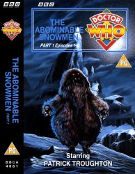 Michael's audio cassette cover for The Abominable Snowmen - Part 1, art by Andrew Skilleter