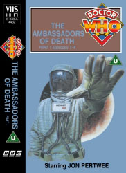 Michael's audio cassette cover for The Ambassadors of Death _ Tape 1, art by Alister Pearson