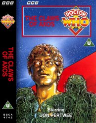 Michael's audio cassette cover for The Claws of Axos, art by John Geary