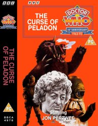 Michael's audio cassette cover for The Curse of Peladon, art by Chris Achilleos