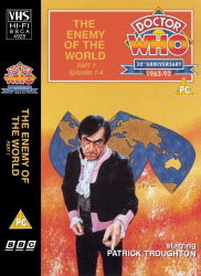 Michael's audio cassette cover for The Enemy of the World - Tape 1, art by Alister Pearson