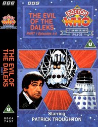 Michael's audio cassette cover for The Evil of the Daleks - Tape 1, art by Alister Pearson