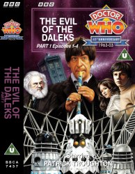 Michael's audio cassette cover for The Evil of the Daleks - Tape 1, art by Colin Howard