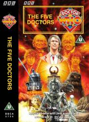 Michael's audio cassette cover for The Five Doctors, artwork by Colin Howard