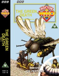 Michael's audio cassette cover for The Green Death - Tape 1, art by Peter Brookes