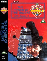 Michael's audio cassette cover for The Power of the Daleks - Tape 1, art by Alister Pearson