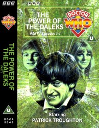 Michael's audio cassette cover for The Power of the Daleks - Tape 1, art by Alister Pearson