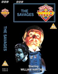 Michael's audio cassette cover for The Savages, art by David McAllister