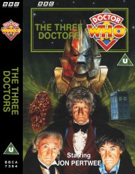 Michael's audio cassette cover for The Three Doctors, art by Colin Howard