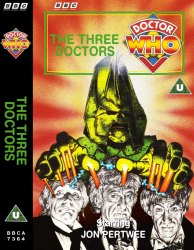 Michael's audio cassette cover for The Three Doctors, art by Chris Achilleos