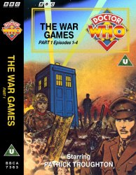Michael's audio cassette cover for The War Games - Tape 1, art by John Geary