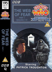 Michael's audio cassette cover for The Web of Fear - Tape 1, art by Alister Pearson