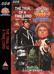 Michael's audio cassette cover for The Trial of a Time Lord, art by Alister Pearson