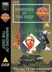 Michael's audio cassette cover for Warriors of the Deep, artwork by Alister Pearson