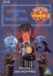 Michael's retro DVD cover for Carnival of Monsters, art by Alister Pearson