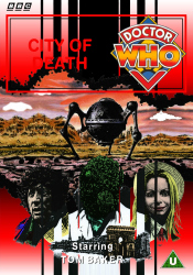 Michael's retro DVD cover for City of Death, art by Andy Walker