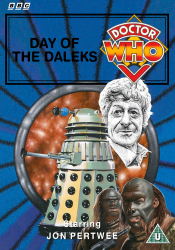 Michael's retro DVD cover for Day of the Daleks, art montage by Alister Pearson, Andrew Skilleter & Chris Achilleos