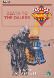Michael's retro DVD cover for Death to the Daleks, art by Alister Pearson