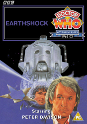 Michael's retro DVD cover for Earthshock, art by Andrew Skilleter