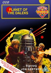 Michael's retro DVD cover for Planet of the Daleks, art by Chris Achilleos