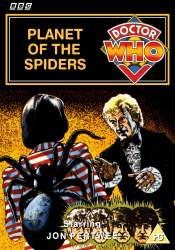 Michael's retro DVD cover for Planet of the Spiders, artwork by Peter Brookes 