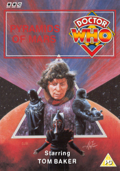 Michael's retro DVD cover for Pyramids of Mars, artwork by Alister Pearson