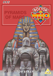 Michael's retro DVD cover for Pyramids of Mars, art by Andrew Skilleter