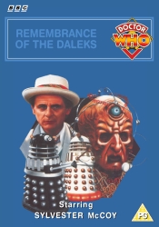 Michael's retro DVD cover for Remembrance of the Daleks, video art by Alister Pearson
