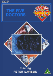 Michael's retro DVD cover for The Five Doctors, art by Andrew Skilleter