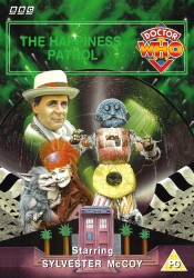Michael's retro DVD cover for The Happiness Patrol, art by Colin Howard