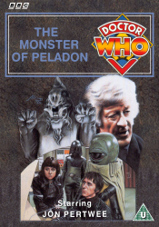 Michael's retro DVD cover for The Monster of Peladon, art by Alister Pearson