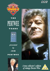 Michael's retro DVD cover for The Pertwee Years, in the original BBC VHS style
