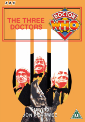 Michael's retro DVD cover for The Three Doctors, art by Alister Pearson