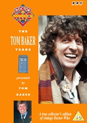 Michael's retro DVD cover for The Tom Baker Years, in the original BBC VHS style