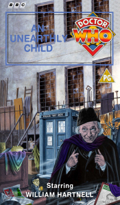 Michael's VHS cover for An Unearthly Child, artworks by Andrew Skilleter, merged by Martin Hearn