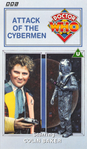 Michael's VHS cover for Attack of the Cybermen, art by Alister Pearson