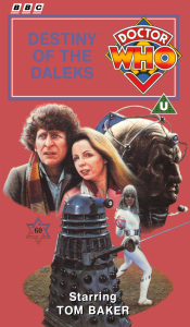 Michael's VHS cover for Destiny of the Daleks, art by Alister Pearson