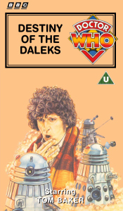 Michael's VHS cover for Destiny of the Daleks, art by Andrew Skilleter