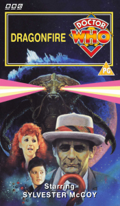 Michael's VHS cover for Dragonfire, art by Alister Pearson