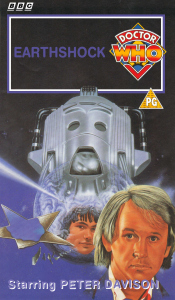 Michael's higher res VHS cover for Earthshock, art by Andrew Skilleter